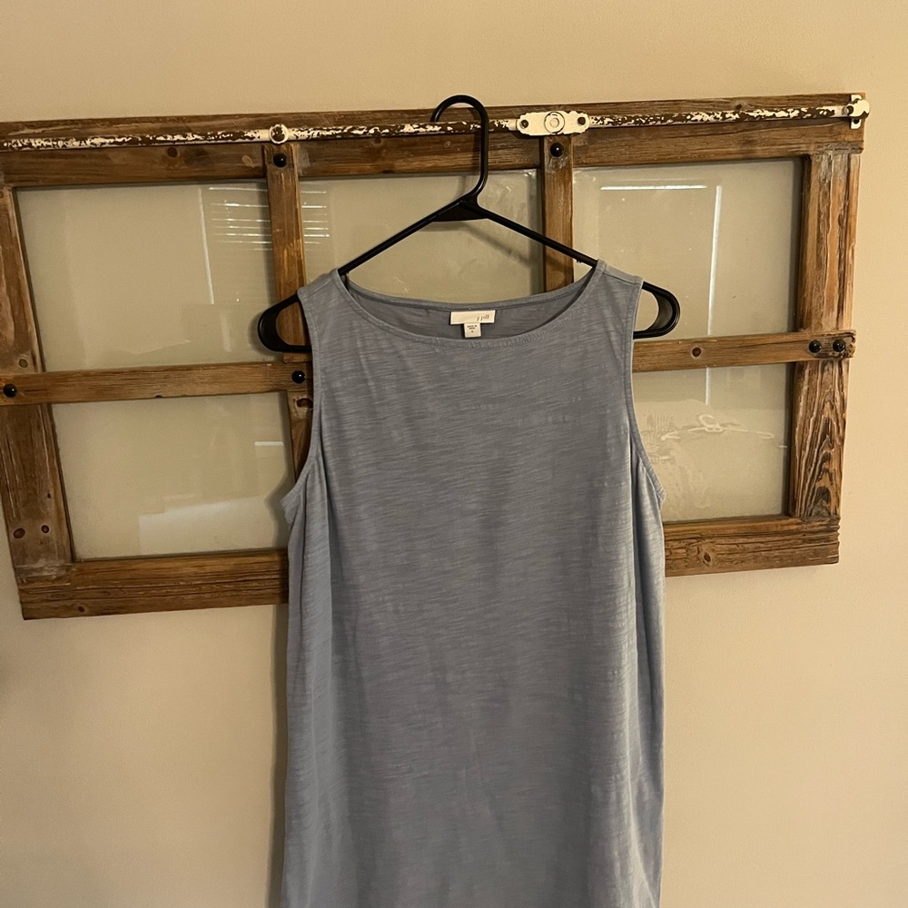 J. Jill Light Blue Sleeveless Tank Top